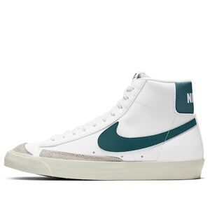 Nike Women’s White and Teal High-Top Sneakers